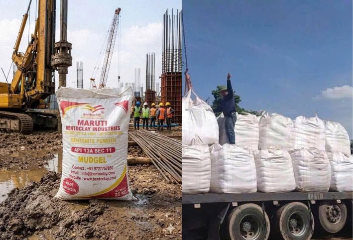 cac-buoc-quy-trinh-thi-cong-coc-khoan-nhoi(1) Hình ảnh chi tiết dung dịch Bentonite giúp chống sạt lở vách hố khoan cọc nhồi.