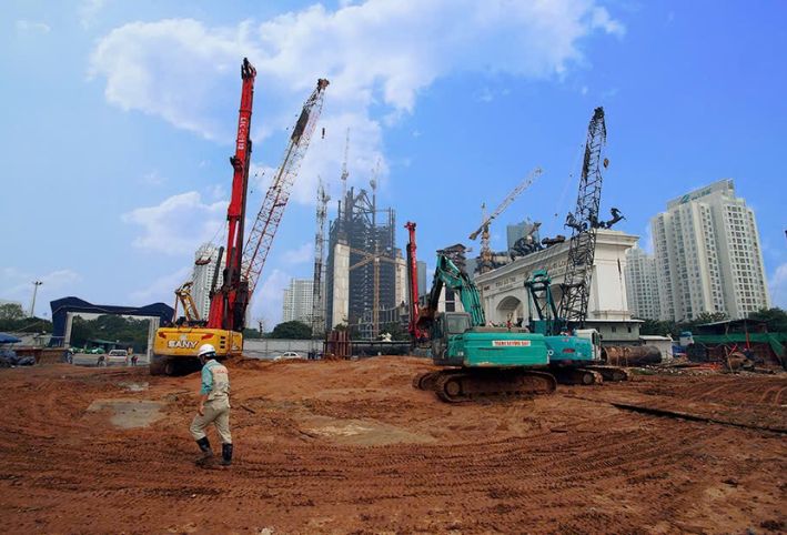KHOAN CỌC NHỒI NHÀ CAO TẦNG CHUẨN BỊ MẶT BẰNG