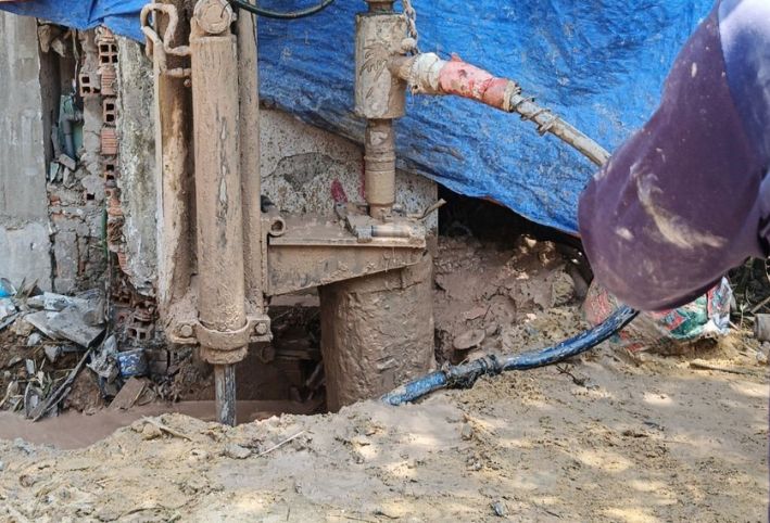 KHOAN CỌC NHỒI NHÀ PHỐ KHOAN TẠO LỖ CỌC