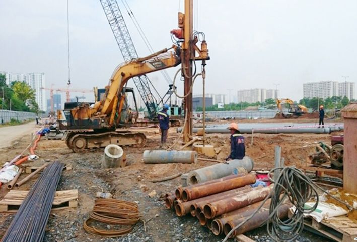 Khoan tạo lỗ cọc