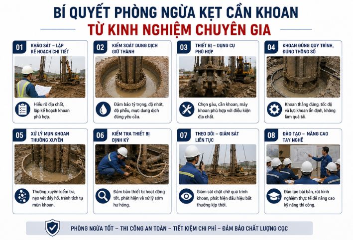Bí quyết phòng ngừa kẹt cần khoan hiệu quả từ kinh nghiệm chuyên gia xây dựng